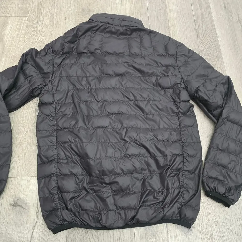 Hawke & Co Puffer Jacket Mens Black Duck Down Nylon Lightweight Warm Size XL